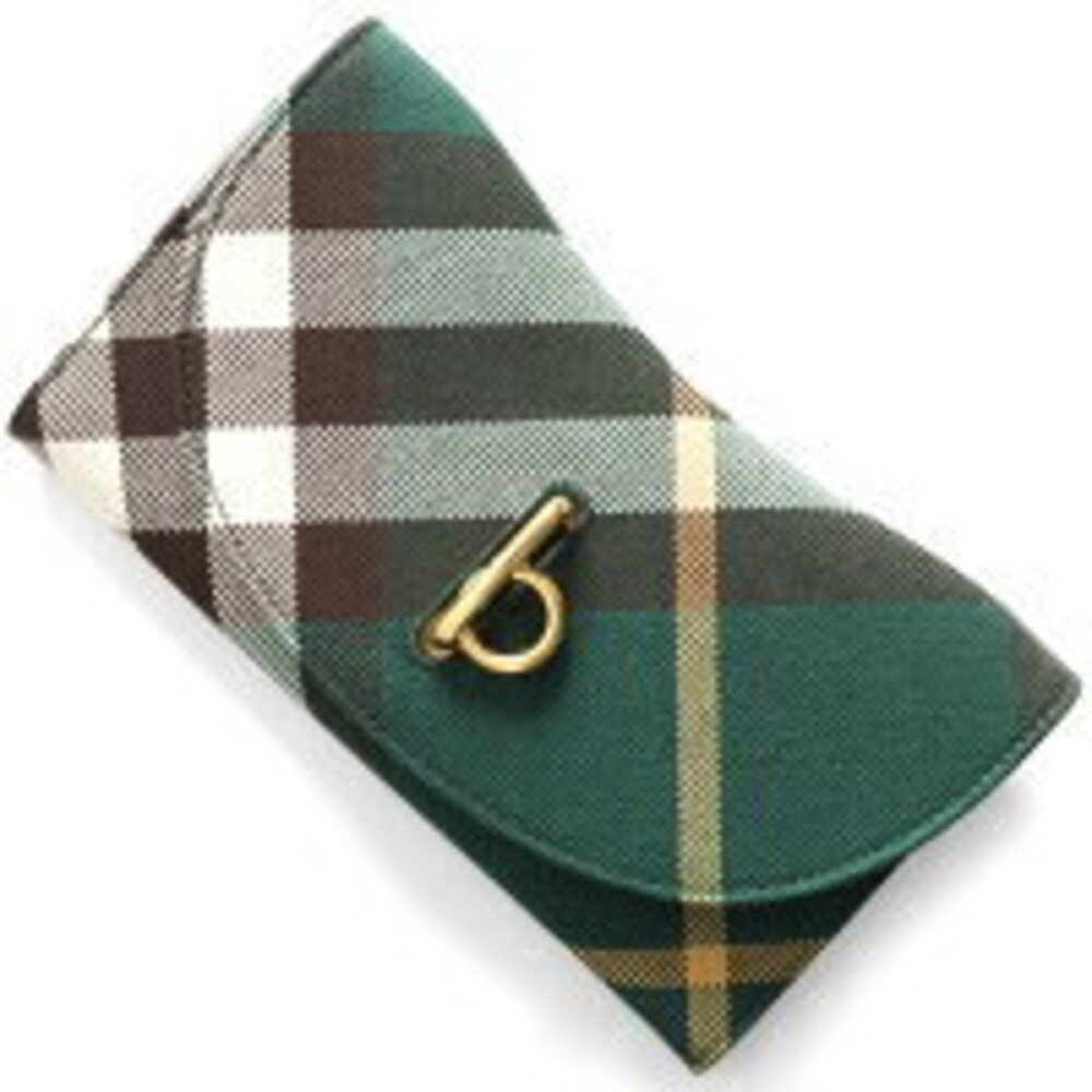 Burberry Green Check Ivy Rocking Long Wallet Horse - Picture 2 of 5